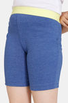 Rosaline Girls Knit Poly Shorts - Sodalite Blue — thumbnail 5